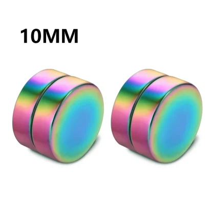 1Pair Fashion Magnetic Clip Ear Stud Non Piercing Earrings Fake Earrings Gift for Men Women Jewelry - Afbeelding 25