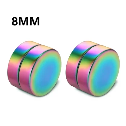 1Pair Fashion Magnetic Clip Ear Stud Non Piercing Earrings Fake Earrings Gift for Men Women Jewelry - Afbeelding 26