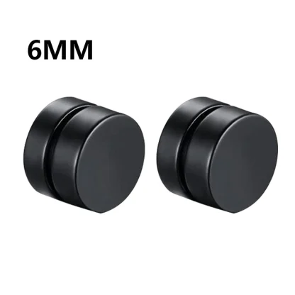 1Pair Fashion Magnetic Clip Ear Stud Non Piercing Earrings Fake Earrings Gift for Men Women Jewelry - Afbeelding 19