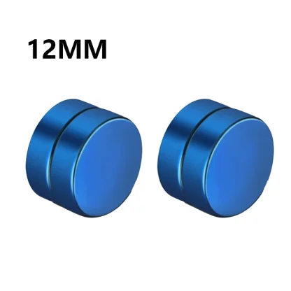 1Pair Fashion Magnetic Clip Ear Stud Non Piercing Earrings Fake Earrings Gift for Men Women Jewelry - Afbeelding 16