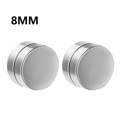 1Pair Fashion Magnetic Clip Ear Stud Non Piercing Earrings Fake Earrings Gift for Men Women Jewelry - Afbeelding 14