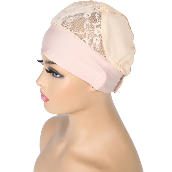 Pruik Cap voor Hoofdbandpruik – 1 Stuk – Voor Randen | Pruiknet | Weefcaps | Hoofdband | Pruiken Maken met Verstelbare Band - Image 4