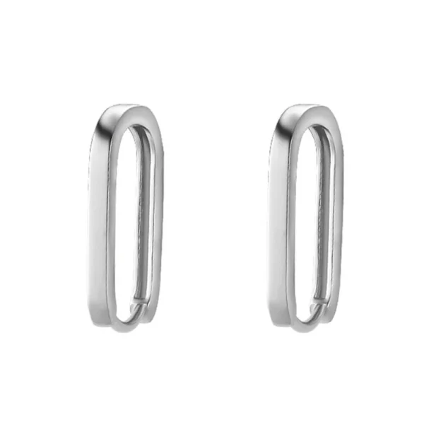 PONYKISS 925 Zilver Geometrische Vierkante 18K Goud Vergulde Grote Hoepeloorbel Sluiting HipHop Punk Chic Fijne Sieraden Accessoires - Image 7