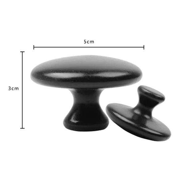 Gladde Paddenstoelvormige Gezichtsmassagesteen – Lava Basalt Hot Stone voor Spa Massage Therapie – Lichaams- en Gezichtsmassagesteen - Image 4