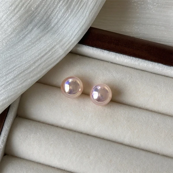 Modieuze Roze Parel Oorknopjes – Eenvoudige Elegantie | Luxe & Lichtgewicht Sieraden. - Image 7