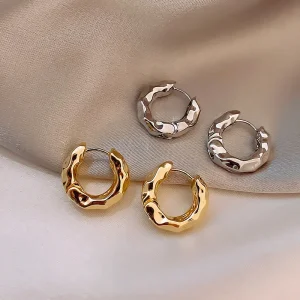 Nieuw en Populair – Trendy 925 Sterling Zilveren Ronde Oorbellen – Echte Zilveren Hoepeloorbellen