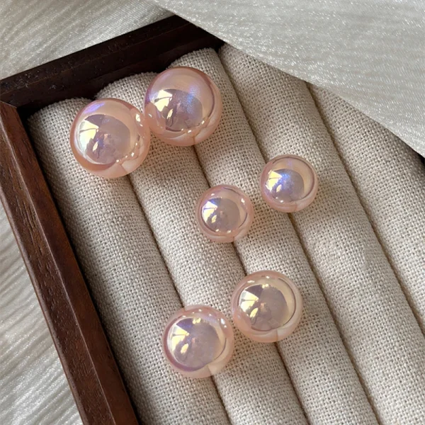 Modieuze Roze Parel Oorknopjes – Eenvoudige Elegantie | Luxe & Lichtgewicht Sieraden. - Image 6