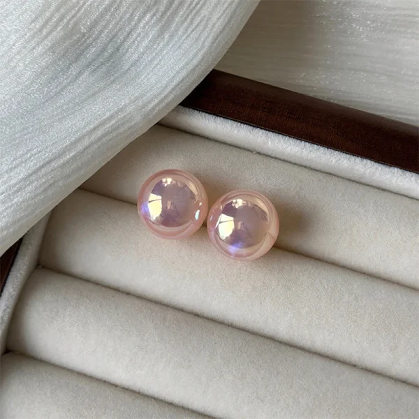 Modieuze Roze Parel Oorknopjes – Eenvoudige Elegantie | Luxe & Lichtgewicht Sieraden. - Image 8