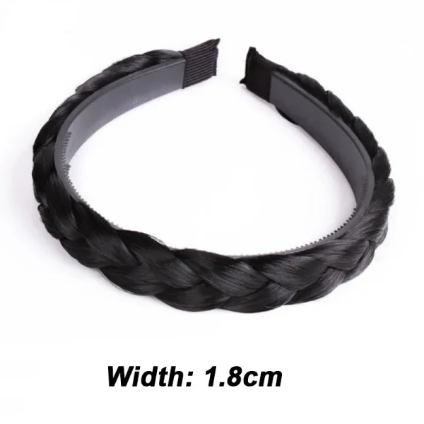Gevlochten Hoofdbanden voor Dames – Visgraat Breed Gedraaid Haarbandje – Handgemaakt – Haaraccessoire / Haarstijl Hoepel – Cadeau Idee - Image 11