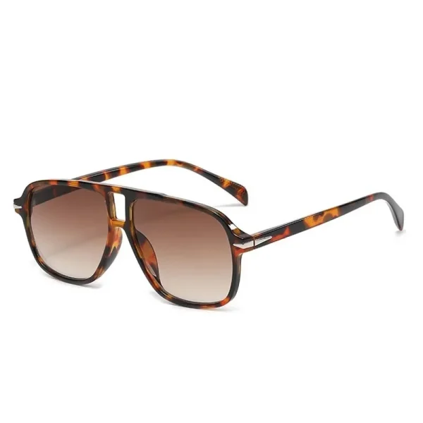 Luxe Vierkante Zonnebril voor Dames en Heren – Oversized Design – Originele Blauwe Modebril – - Image 5