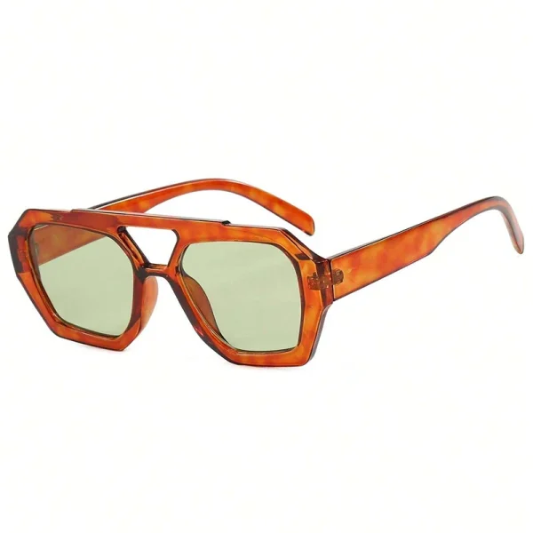 Modieuze Vierkante Zonnebril voor Mannen en Vrouwen – Uniek Retro Design met Ocean Lens - Image 5