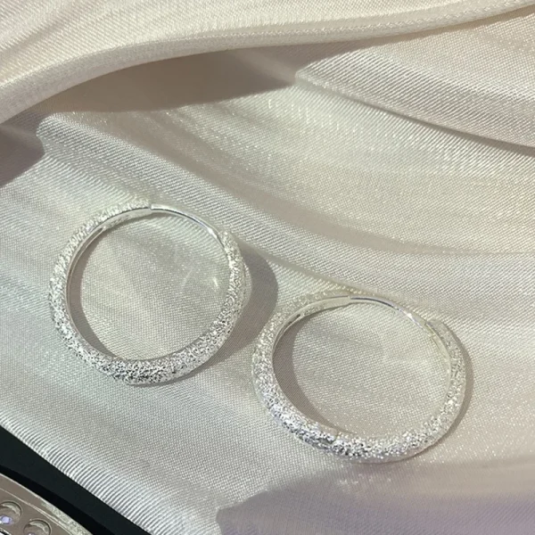 925 Sterling Zilveren Vintage Glanzende Oorbellen voor Dames – Modieuze Sieraden, Allergievriendelijk – - Image 3