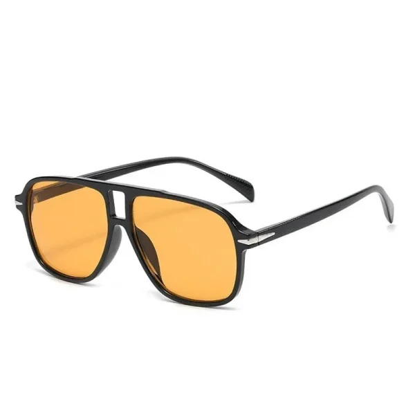Luxe Vierkante Zonnebril voor Dames en Heren – Oversized Design – Originele Blauwe Modebril – - Image 4