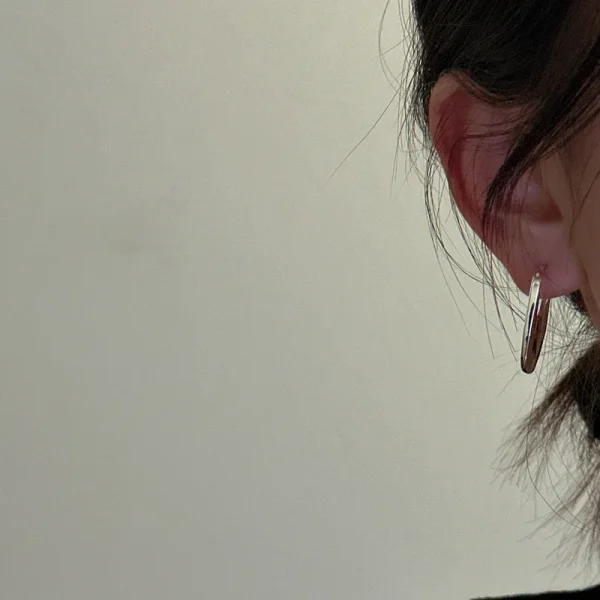 925 Sterling Zilveren Oorbellen voor Dames – Trendy, Simpel en Glanzend – Allergievriendelijk – - Image 4