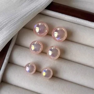 Modieuze Roze Parel Oorknopjes – Eenvoudige Elegantie | Luxe & Lichtgewicht Sieraden.