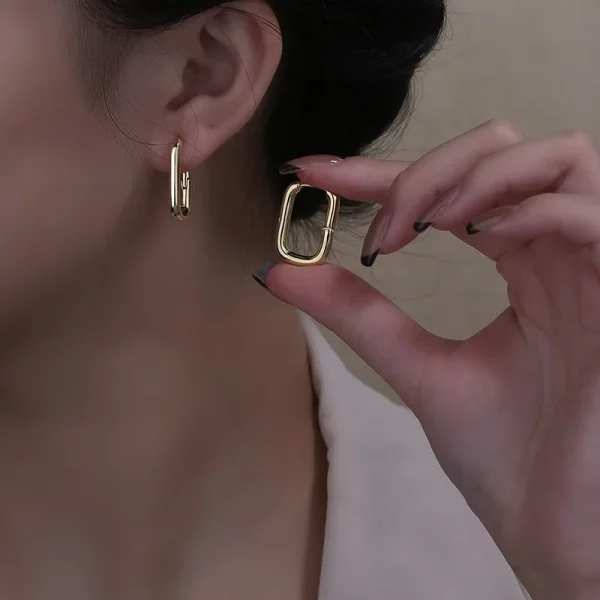 Eenvoudige, Modieuze en Populaire Oorbellen Geëlectroplateerd met Goud en Zilver, Het Beste Geschenk voor Familie en Vrienden
