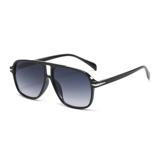 Luxe Vierkante Zonnebril voor Dames en Heren – Oversized Design – Originele Blauwe Modebril – - Image 6