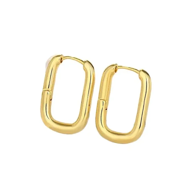 Eenvoudige, Modieuze en Populaire Oorbellen Geëlectroplateerd met Goud en Zilver, Het Beste Geschenk voor Familie en Vrienden - Image 4