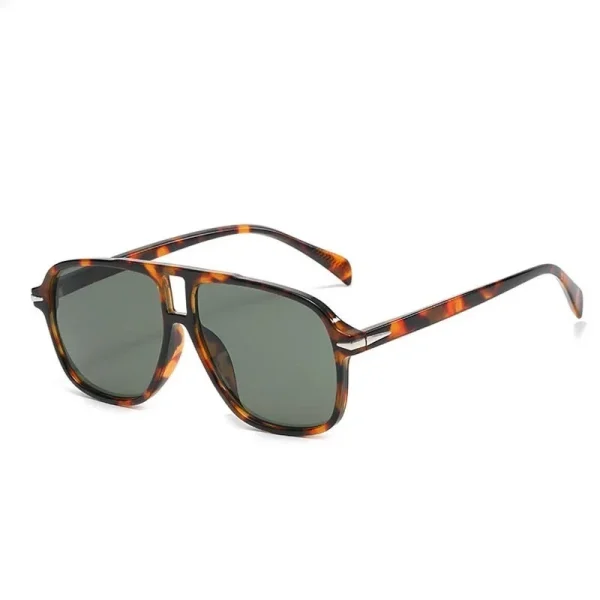 Luxe Vierkante Zonnebril voor Dames en Heren – Oversized Design – Originele Blauwe Modebril – - Image 10