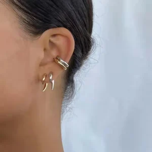 Wolfstanden Tribal Stud Oorbellen – Boho Gothic Sieraden – Chic Hoornklauw Stud Oorbel – Spiraal Piercing Oorbellen